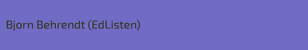 Bjorn Behrendt (EdListen)